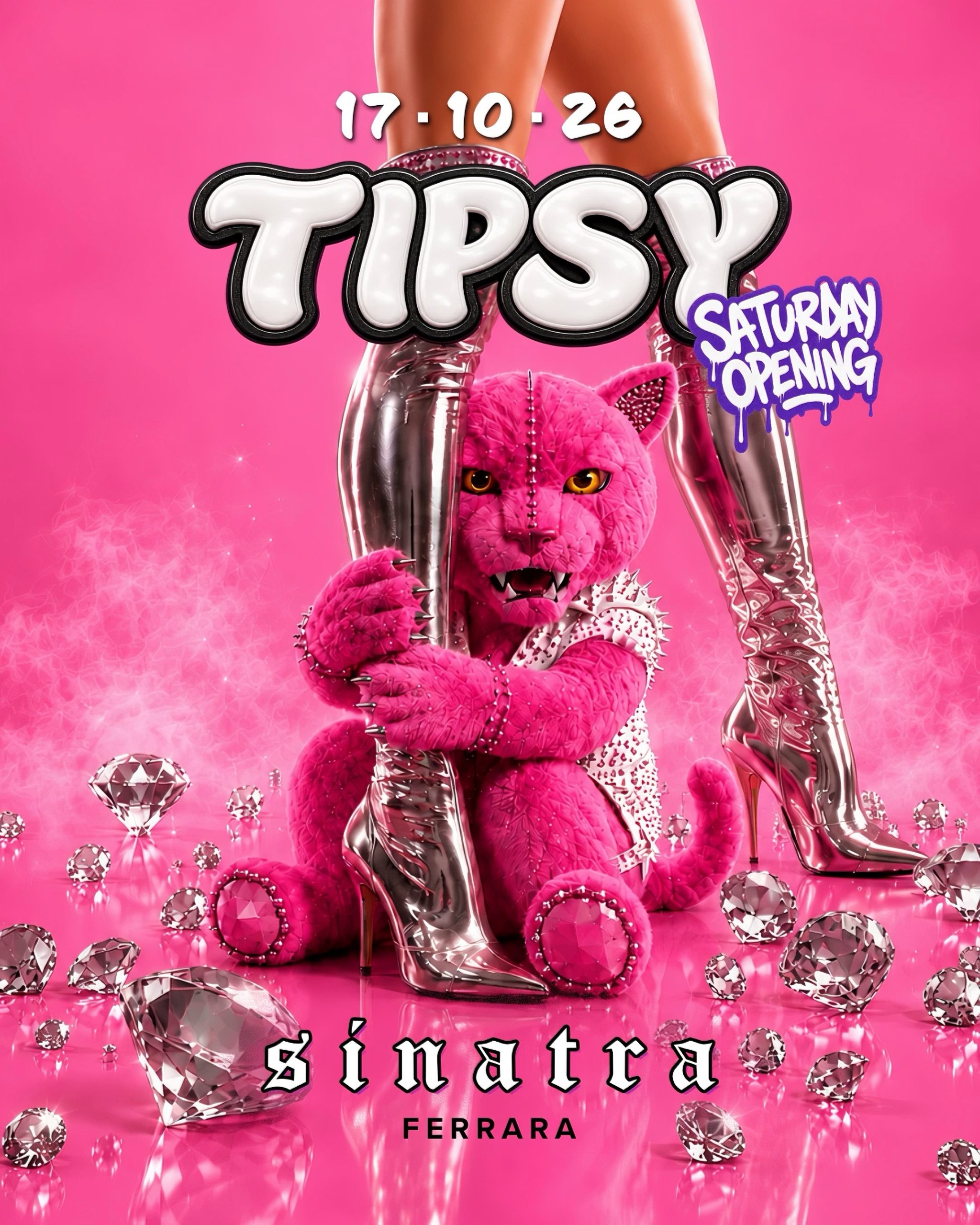 Locandina TIPSY Saturday Opening, Sinatra Club Ferrara, 17 ottobre 2026